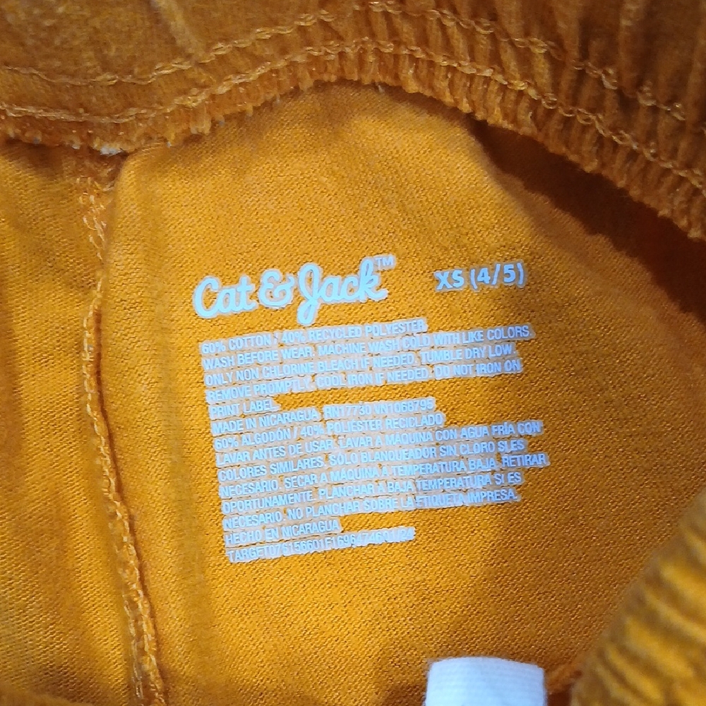 Bright Orange Elastic Waist Shorts - Picture 2 of 5